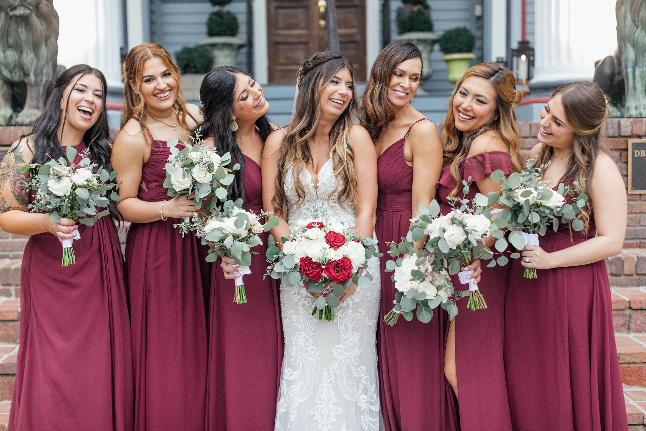 Bridal party — hair & makeup by Masters Artistry