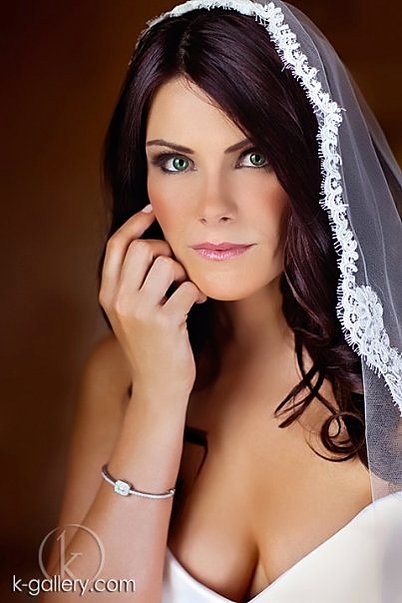 Bridal close-up — hair & makeup by Masters Artistry