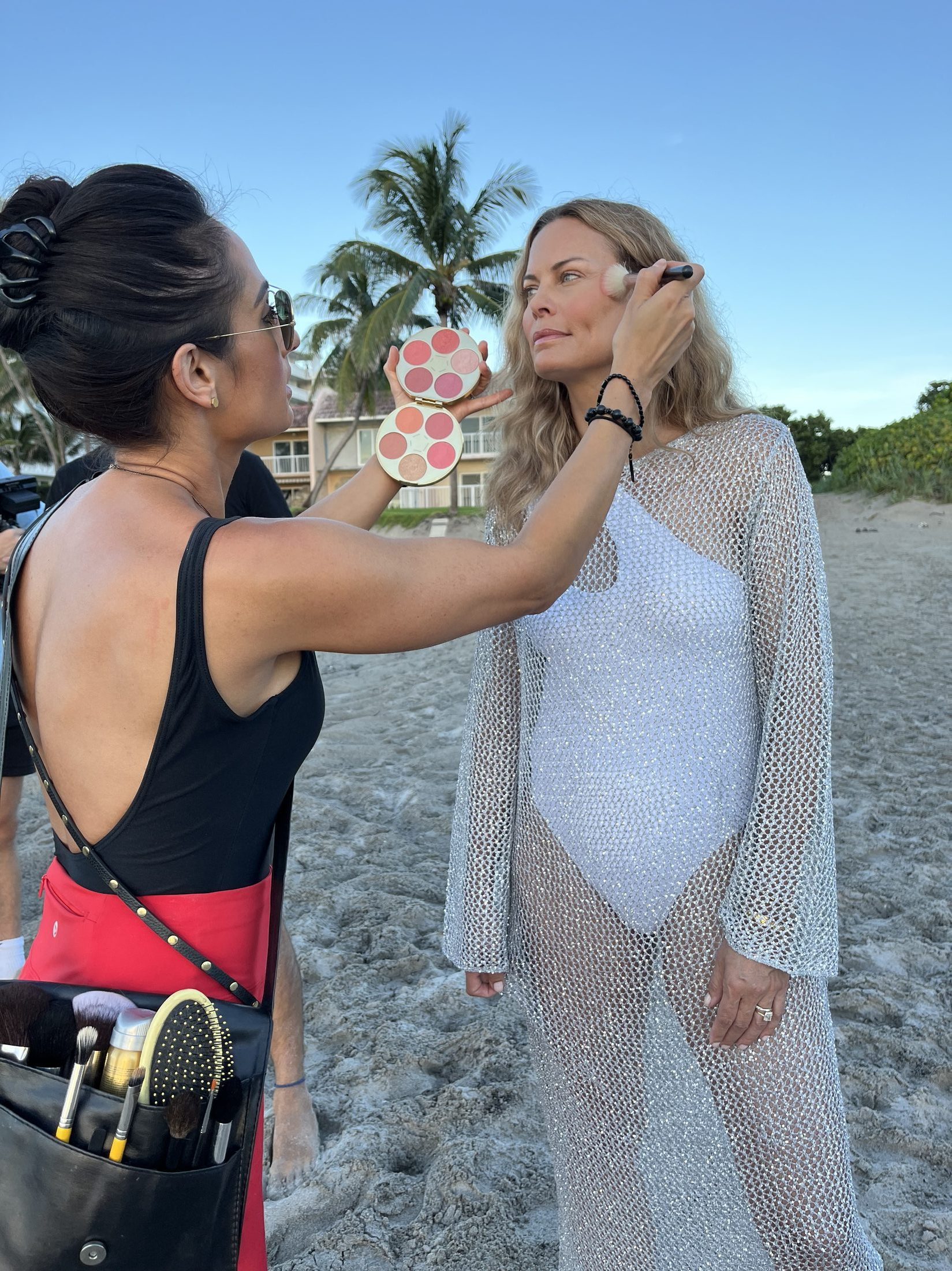Behind the scenes with Masters Artistry — Alaina DeBernardis on set