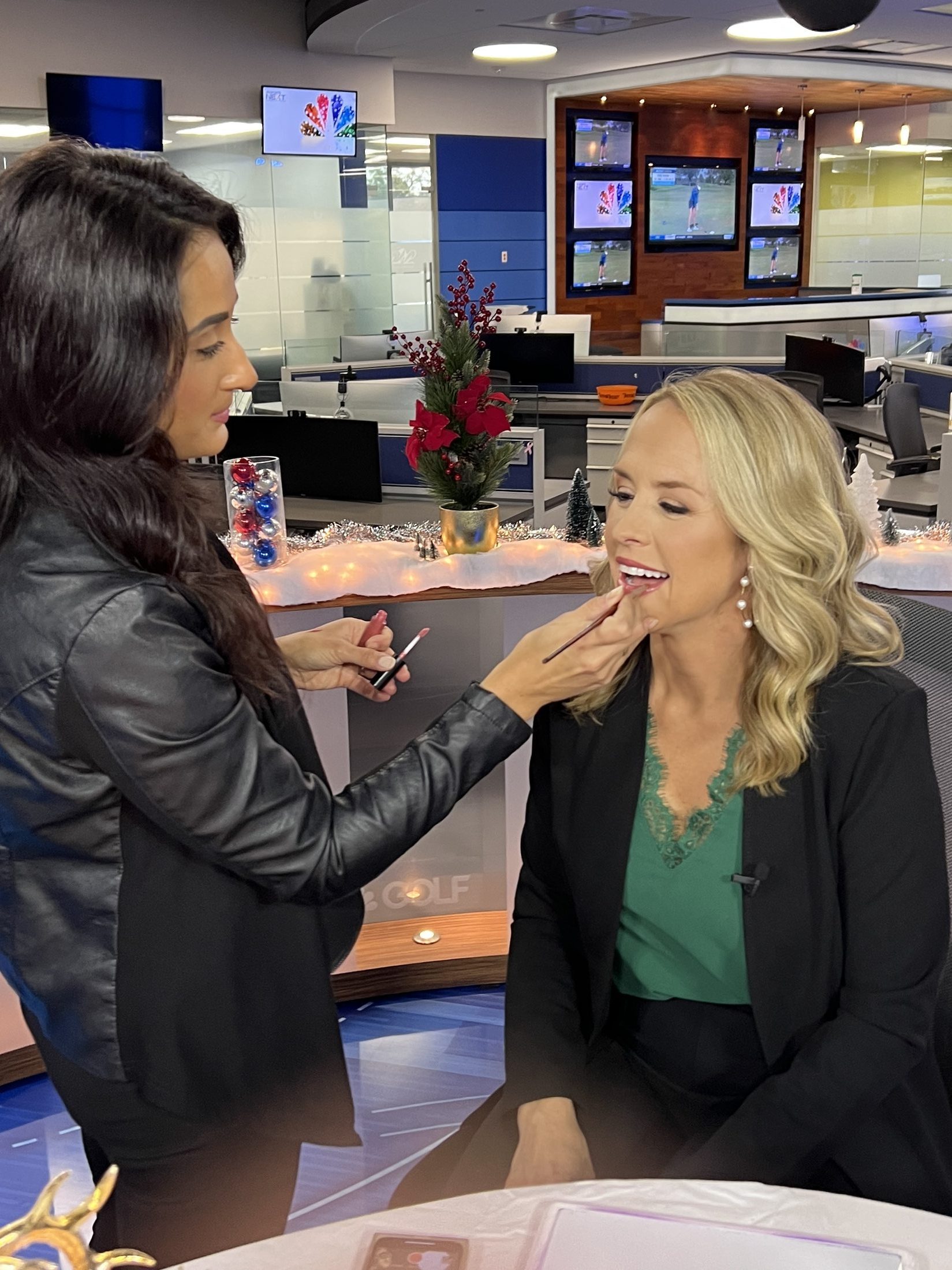 Behind the scenes with Masters Artistry — Alaina DeBernardis on set