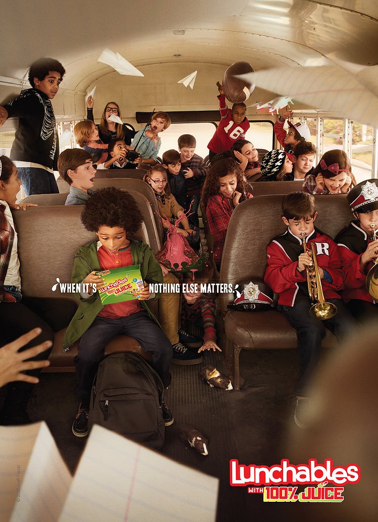 Kraft Lunchables campaign — hair & makeup by Masters Artistry