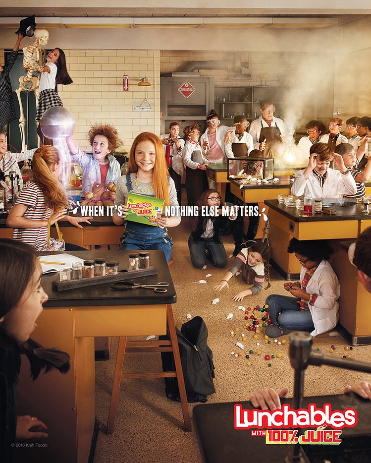 Kraft Lunchables campaign — hair & makeup by Masters Artistry