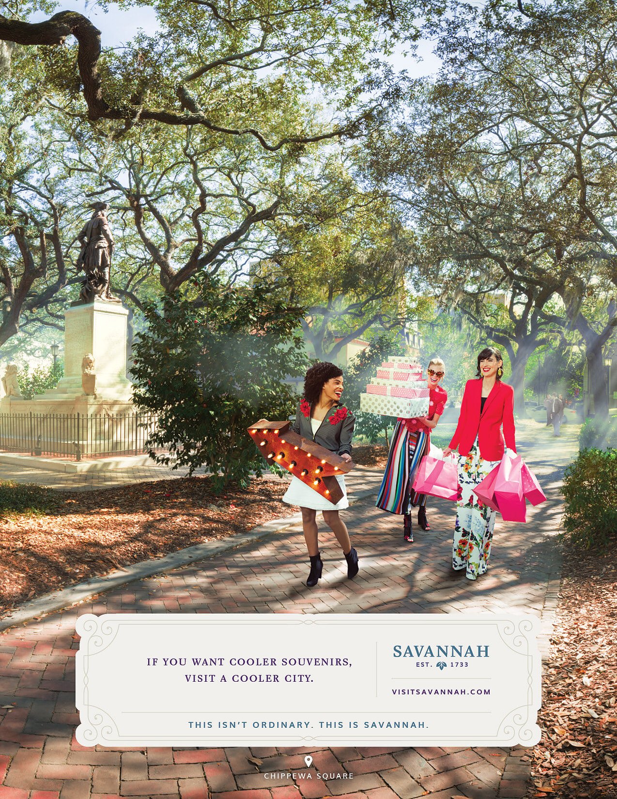 Visit Savannah tourism campaign — hair & makeup by Masters Artistry