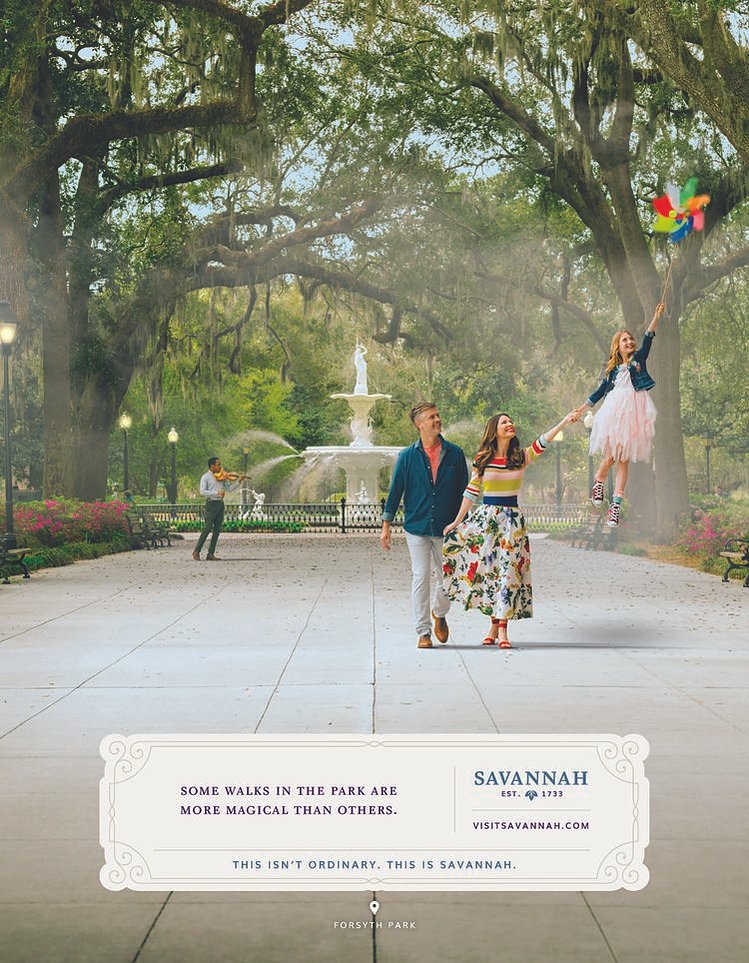 Visit Savannah tourism campaign — hair & makeup by Masters Artistry