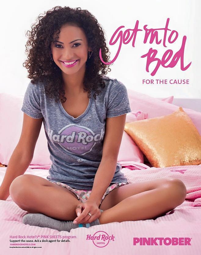 Hard Rock Pinktober campaign — hair & makeup by Masters Artistry
