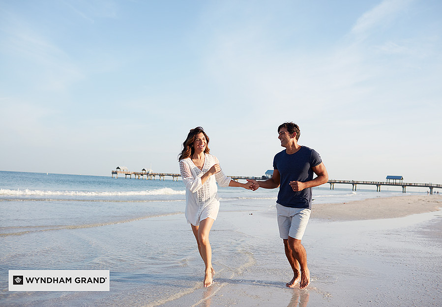 Wyndham Grand Clearwater campaign — hair & makeup by Masters Artistry