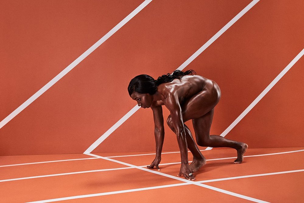 Novlene Williams-Mills — ESPN Body Issue, hair & makeup by Masters Artistry