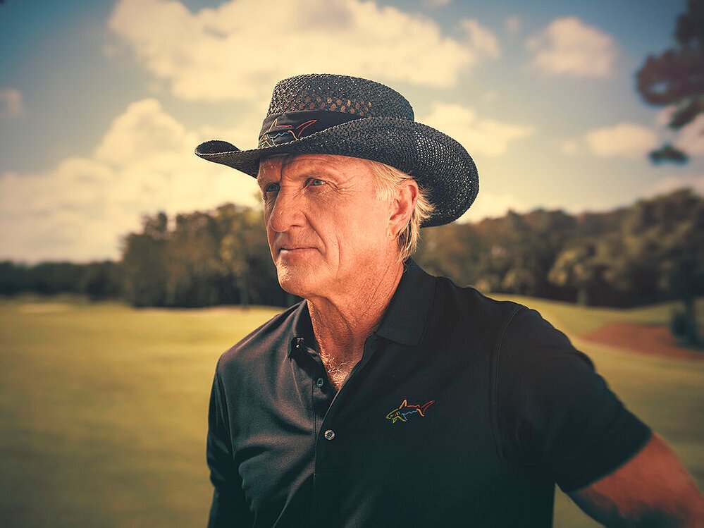 Greg Norman — Garmin Approach Z82 campaign, hair & makeup by Masters Artistry