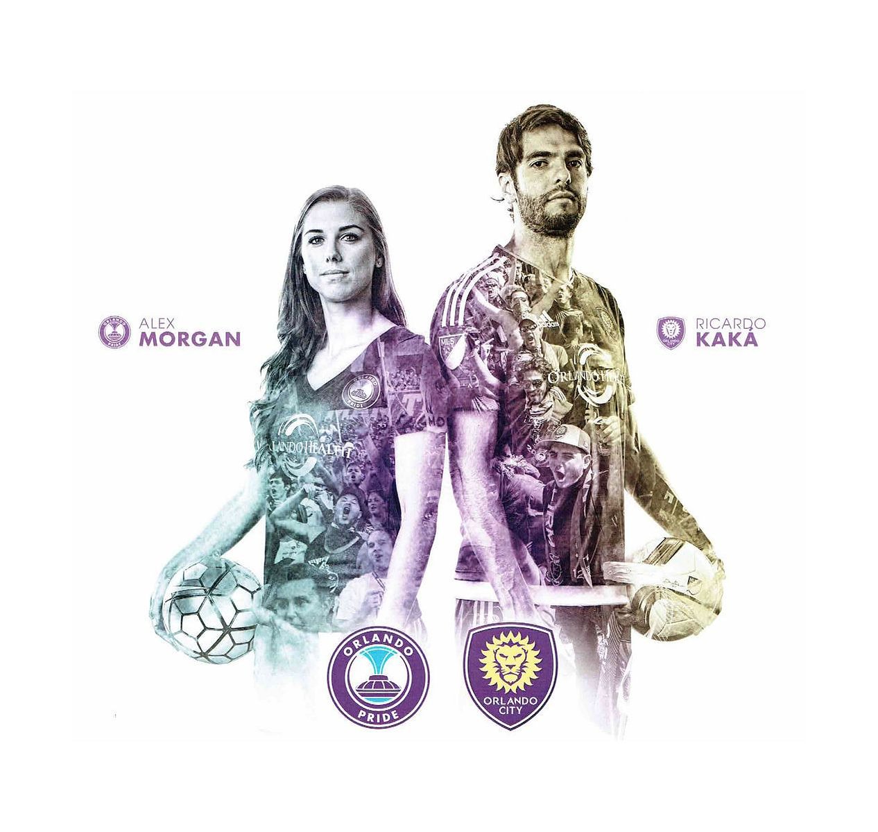 Alex Morgan & Kaká — Orlando City Soccer, hair & makeup by Masters Artistry