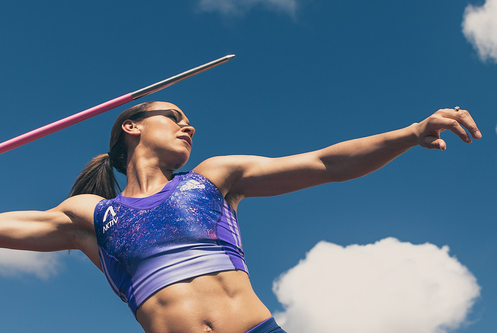 Jessica Ennis-Hill for Adidas — hair & makeup by Masters Artistry